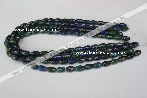 CCS79 15.5 inches 8*12mm rice dyed chrysocolla gemstone beads