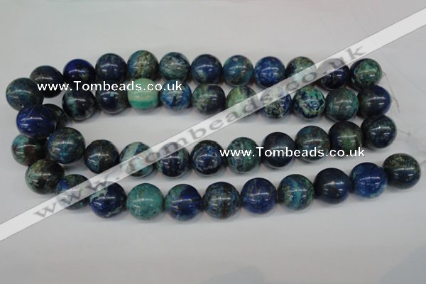 CCS81 15.5 inches 18mm round dyed chrysocolla gemstone beads