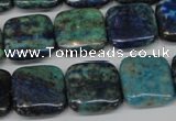 CCS85 15.5 inches 16*16mm square dyed chrysocolla gemstone beads