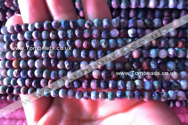 CCS850 15.5 inches 4mm round natural chrysocolla beads wholesale