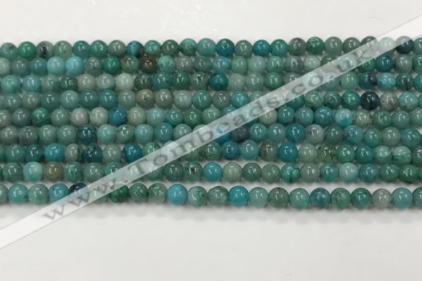 CCS872 15.5 inches 4mm round natural chrysocolla gemstone beads