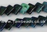 CCS88 15.5 inches 12*12mm diamond dyed chrysocolla gemstone beads