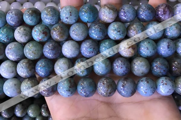 CCS891 15 inches 12mm round natural chrysocolla beads wholesale