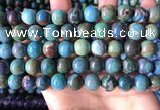 CCS896 15 inches 12mm round natural chrysocolla gemstone beads