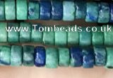 CCS93 15.5 inches 2.5*4mm round heishi chrysocolla beads