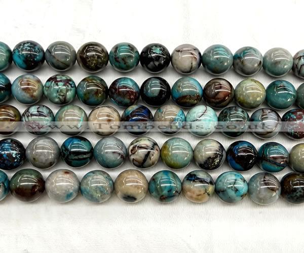 CCS959 15 inches 12mm round natural chrysocolla beads wholesale