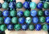 CCS969 15 inches 12mm round chrysocolla gemstone beads