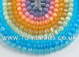 CCT01 Different color 10mm faceted round cat eye beads Wholesale