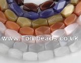 CCT07 14 inches 9*16mm faceted brick cats eye beads Wholesale