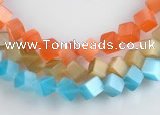CCT09 8mm different color cube-shaped cats eye beads Wholesale