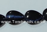 CCT1000 15 inches 13*18mm flat teardrop cats eye beads wholesale