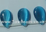 CCT1031 Top-drilled 14*22mm flat teardrop cats eye beads wholesale