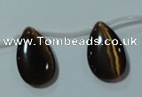 CCT1033 Top-drilled 14*22mm flat teardrop cats eye beads wholesale