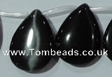 CCT1040 Top-drilled 21*29mm flat teardrop cats eye beads wholesale