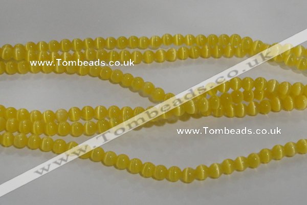 CCT1210 15 inches 4mm round cats eye beads wholesale