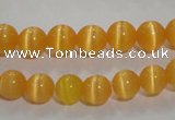 CCT1211 15 inches 4mm round cats eye beads wholesale