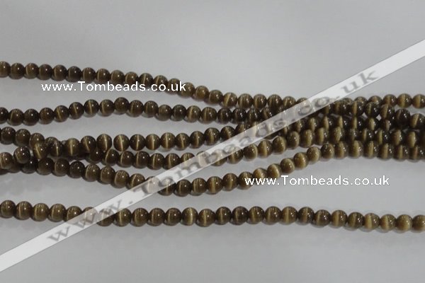 CCT1215 15 inches 4mm round cats eye beads wholesale