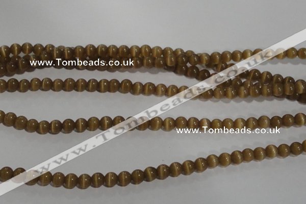 CCT1216 15 inches 4mm round cats eye beads wholesale