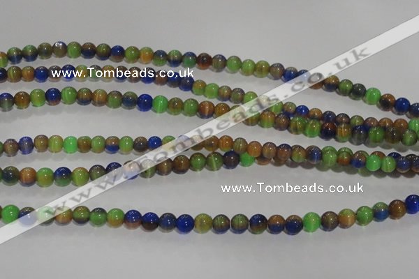 CCT1240 15 inches 4mm round cats eye beads wholesale