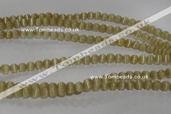 CCT1275 15 inches 5mm round cats eye beads wholesale