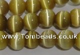 CCT1277 15 inches 5mm round cats eye beads wholesale