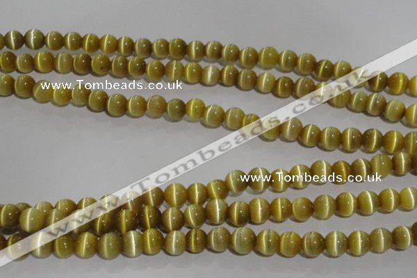 CCT1277 15 inches 5mm round cats eye beads wholesale