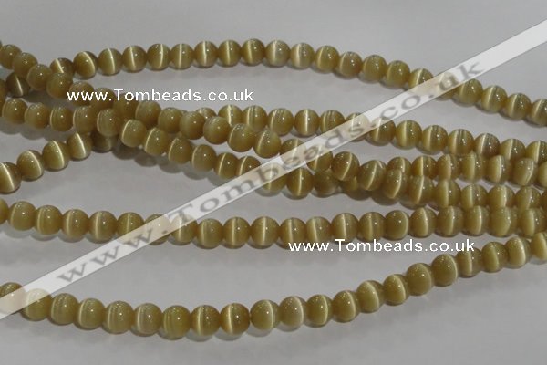 CCT1278 15 inches 5mm round cats eye beads wholesale