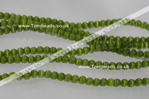 CCT1281 15 inches 5mm round cats eye beads wholesale