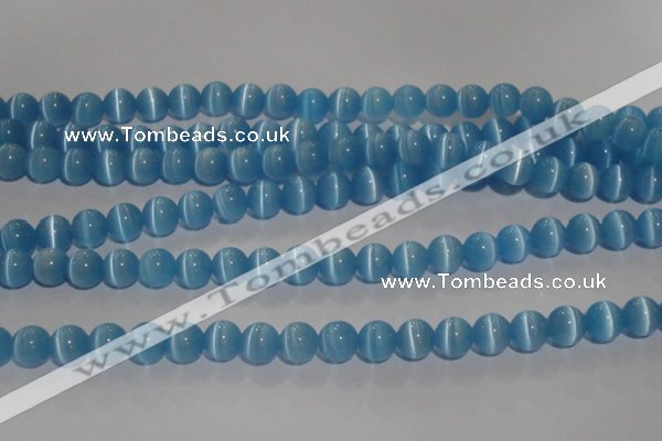 CCT1299 15 inches 5.5mm round cats eye beads wholesale