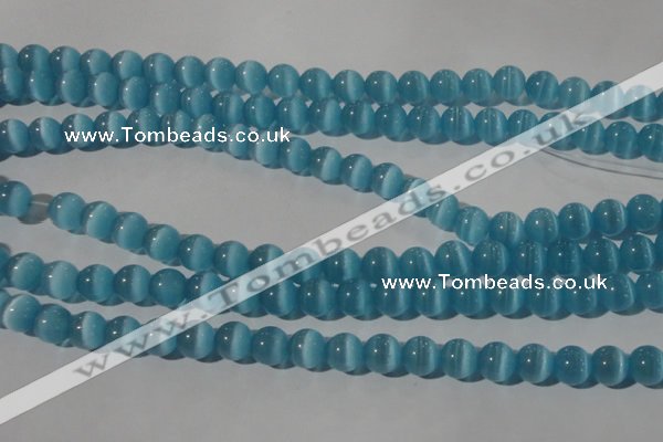 CCT1350 15 inches 6mm round cats eye beads wholesale