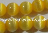 CCT1375 15 inches 7mm round cats eye beads wholesale