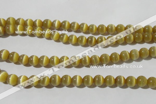 CCT1376 15 inches 7mm round cats eye beads wholesale