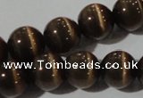 CCT1394 15 inches 7mm round cats eye beads wholesale