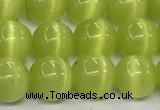 CCT1439 15 inches 8mm, 10mm, 12mm round cats eye beads