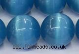 CCT1473 15 inches 14mm round cats eye beads