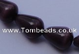 CCT22 14 inches 10*14mm teardrop black coffee cats eye beads wholesale