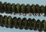 CCT249 15 inches 3*6mm rondelle cats eye beads wholesale