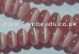 CCT274 15 inches 5*8mm rondelle cats eye beads wholesale