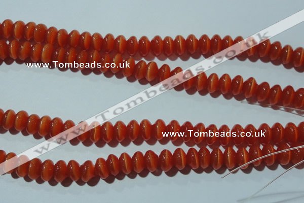 CCT275 15 inches 5*8mm rondelle cats eye beads wholesale