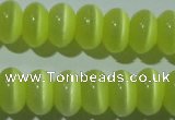 CCT276 15 inches 5*8mm rondelle cats eye beads wholesale