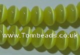 CCT277 15 inches 5*8mm rondelle cats eye beads wholesale