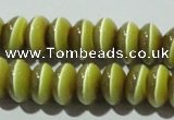 CCT278 15 inches 5*8mm rondelle cats eye beads wholesale