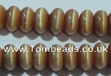 CCT280 15 inches 5*8mm rondelle cats eye beads wholesale