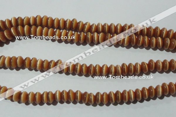 CCT281 15 inches 5*8mm rondelle cats eye beads wholesale