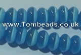 CCT285 15 inches 5*8mm rondelle cats eye beads wholesale