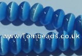 CCT286 15 inches 5*8mm rondelle cats eye beads wholesale