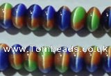 CCT291 15 inches 5*8mm rondelle cats eye beads wholesale