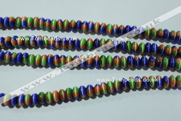 CCT291 15 inches 5*8mm rondelle cats eye beads wholesale