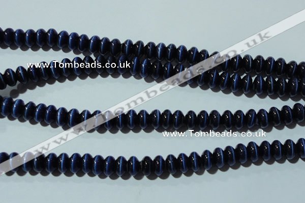 CCT292 15 inches 5*8mm rondelle cats eye beads wholesale