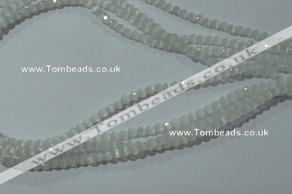 CCT301 15 inches 4mm faceted round cats eye beads wholesale